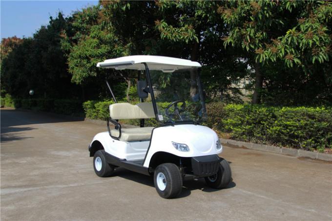 2 Seats White Street Legal Electric Golf Carts 4 Wheel Drive Mobility Scooter 3 Kw Motor Power