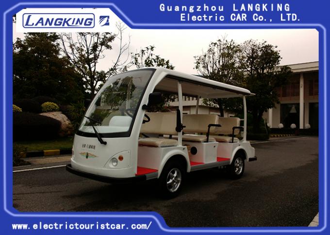 Electric Powered 8 Seater Golf Cart Shuttle Car For Reception , Tourist Coach