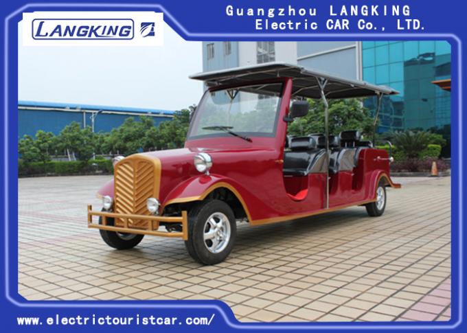 Classic Design Red Vintage Golf Buggy , Vintage Club Car With CE Approved