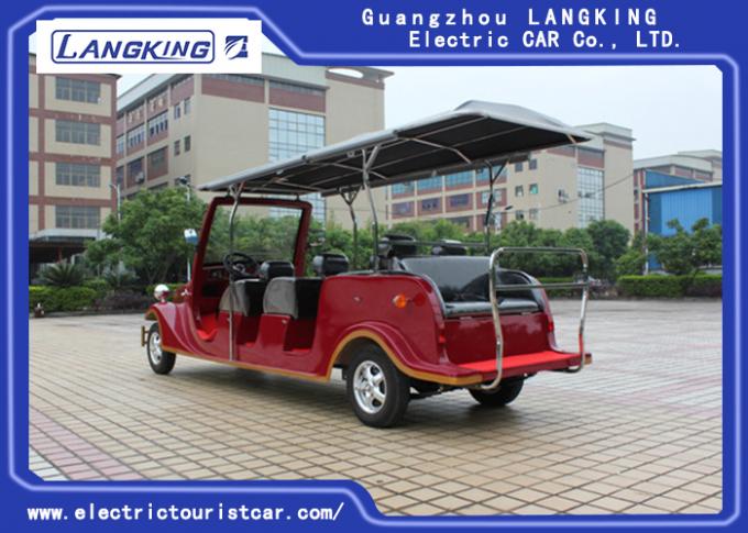Small Electric Vintage Cars 48V/5KW AC System Sponge + Artificial Leather Seats