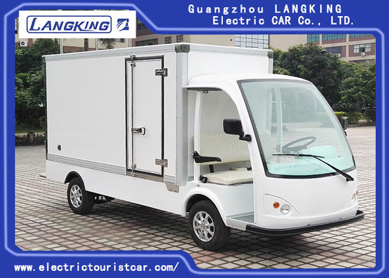 China White Electric Delivery Van , 2 Person Golf Cart With MP3 Player Sound System supplier