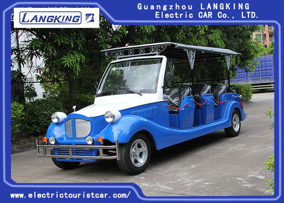 China 11 Seaters Classic Electric Vintage Cars With Cover / Safety Zipper For Hotel / Parks supplier