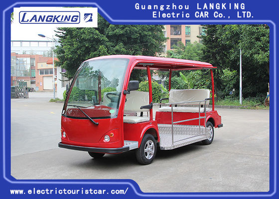 China Red Battery Operated Electric Sightseeing Car With 5 Seats Low Noise supplier