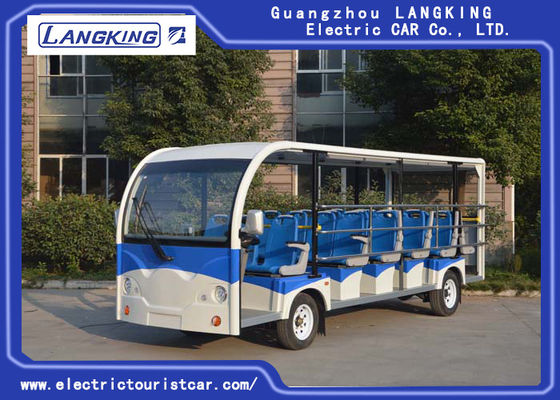 China 23 Plastic Seater Electric Shuttle Vehicles 5300×1730×2250mm Low Noise supplier