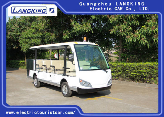 China 14 Seater Electric Tourist Car With Fencing Cargo Box / Battery 6V * 12PCS supplier