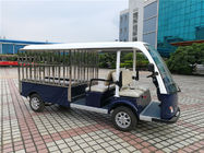 High Performance Electric Luggage Cart For Tourist Resorts 4 Seaters + 2 Rows