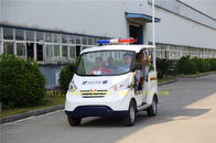 Multi Color 4 Passenger Electric Patrol Car For Security Cruise With Caution Light