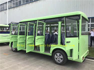 18 Seats Electric Sightseeing Bus , School Shuttle Bus With Doors 30 Km/H