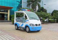 Blue / White Electric Golf Car With Toplight Fiber Glass 4 Seats For Resort