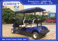 Fuel Type White Street Legal Electric 4 Passenger Golf Cart 48V / 3KW With Basket