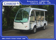 Fashion 11 Person Electric Sightseeing Bus , Max Forward Speed 40km/h for Hotel