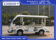 White Hospital Electric Tourist Car 18% Climbing Ability 28km/H Max Speed
