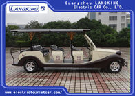 Coffee White Colour Electric Vintage Cars 4 Rows For Wedding Place 25% Climbing Ability
