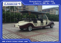 Luxury CE Approved Electric Vintage Cars 8 Person Golf Cart Yellow Colour