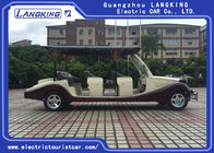 Luxury CE Approved Electric Vintage Cars 8 Person Golf Cart Yellow Colour