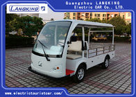 Fiber Glass Body 48v / 4kw Electric Mini Truck With Roof 900kg Loading Capacity