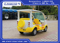 4 Seaters Electric Security Patrol Vehicles With 2pcs Rear View Mirror / Club Car Golf Buggy