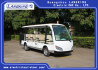 14 Seater Electric Sightseeing Bus , 72v Electric Shuttle Car with Fencing Cargo Box