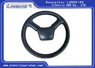 Electric Shuttle Bus / Freight Car Parts Steering Wheel PU Or ABS Material