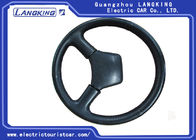Electric Shuttle Bus / Freight Car Parts Steering Wheel PU Or ABS Material