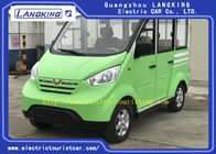 Dark Green 48 Voltage Electric Sightseeing Car , 4 Wheel Electric Golf Cart