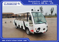 Closed Electric Shuttle Bus , 14 Person 4 Wheels  Electric Tourist Car With Vacuum