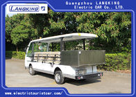 Cool 11 Seats Cargo Electric Sightseeing Vehicle With Small Toplight 72V 7.5KW
