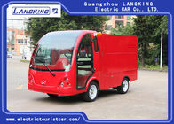 3.5 Meters Electric Fire Engine Car / Electric Freight Car 2 Seats 70km Range Dry Battery With Toplight
