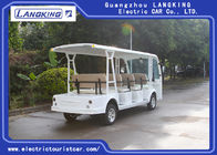 11 Person 4 Wheels Electric Tourist Car / Electric Sightseeing Bus With Vacuum