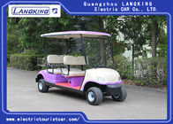 Sponge + Artificial Leather Seats Electric Golf Carts / 4 Passenger Golf Cart With Roof
