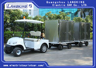 2 Ton Electric Golf Carts , White Color Two Seats Electric Towing Tractor