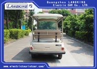 4 Wheel Electric Shuttle Car , 8 Seats Electric Passenger Vehicle With Sun Curtain 4KW DC Motor