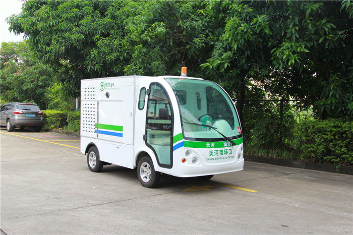 Small Electric Utility Vehicles 2 Seats Sanitation Car With Door Using Road Sweeper