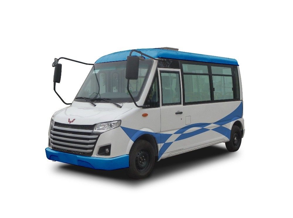 Lightweight Electric Shuttle Car For 11 Person Front Disc & Rear Drum Brake System