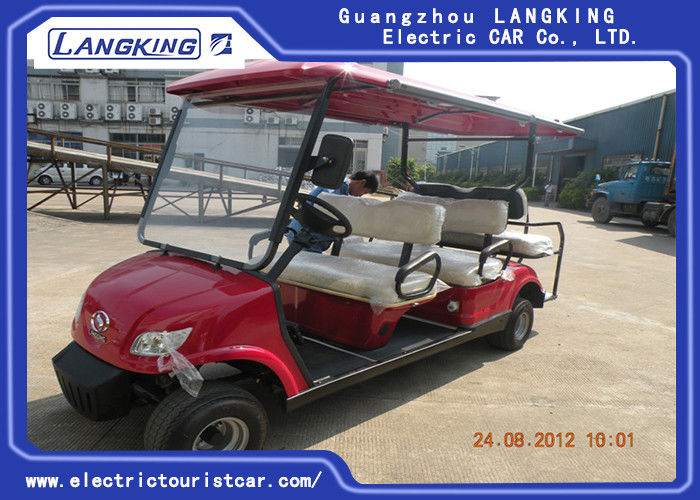 Fuel Type Esix Seater Electric Car , Club Precedent Golf Cart 80km Range