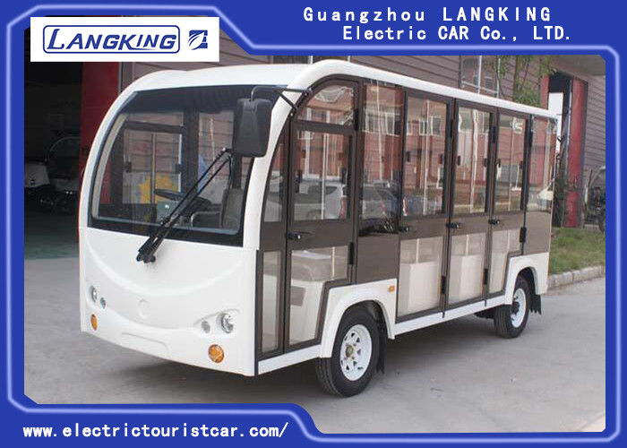 Battery Operated Electric Shuttle Car 11 Seats For Museum , Mountain Area