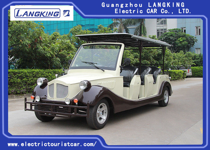8 Person Golf Cart Car With Baskte / Electric Classic Cars For Park / Hotel