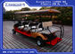 8 Seater 3 Rows Forward 1 Row Backward Electric Club Car With Curtis Controller For Hotel Reasort supplier