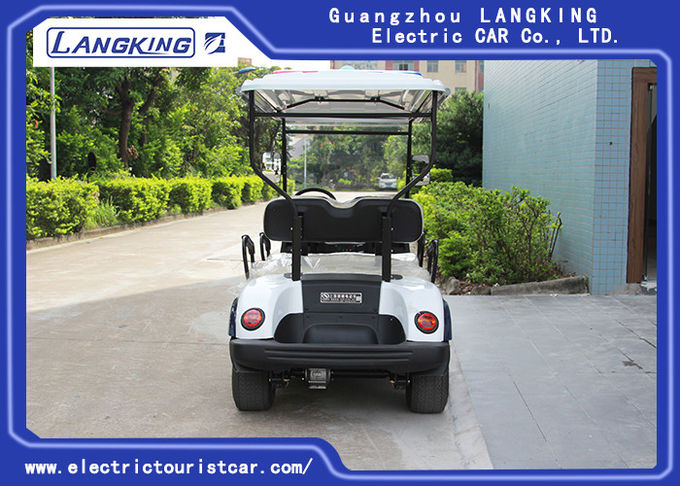 Four Person Electric Golf Buggy With Free Maintain Acid Battery / Mini Electric Golf Cart
