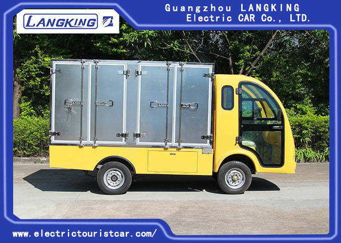 2 Passengers Golf Food Cart  Loading 900kgs / Electric Freight Car With Door