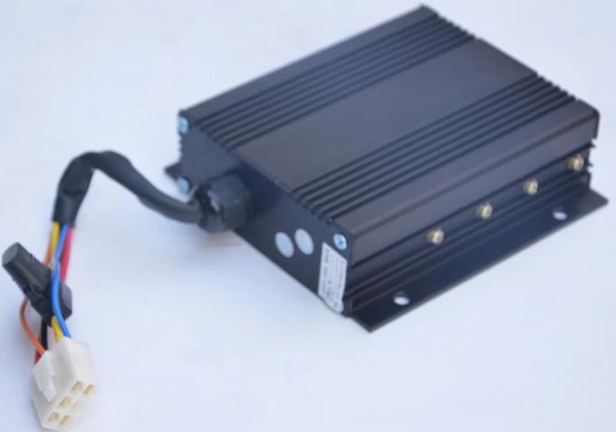 Black Electric Cart Parts Golf Cart DC Converter Dual Output Type 150mm*150mm*45.5mm