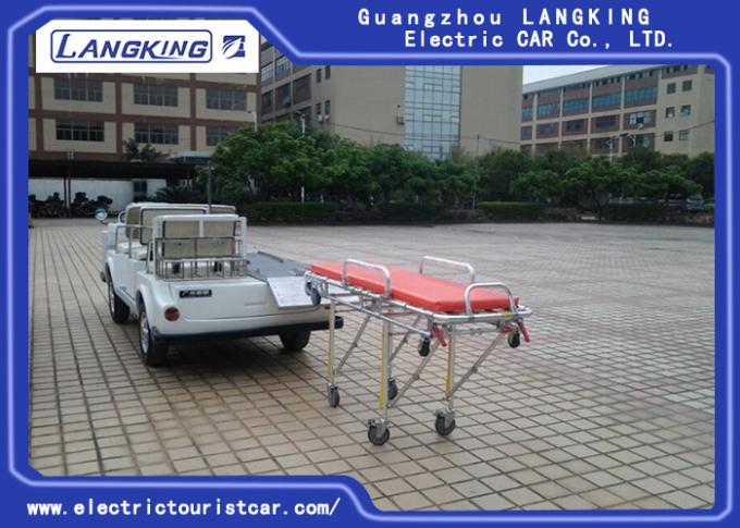 Airport Electric Ambulance Car , 4 Seater Electric Car  One Bed Without Roof