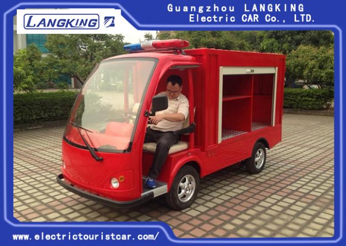 2 Seats Fire Engine Pumper Electri Freight Car With High Impact Fiber Glass + Sheet Metal Carriage