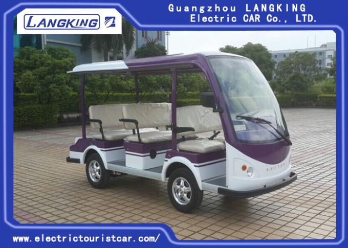 Eight Seater Electric Passenger Bus , Electric Sightseeing Car Eco Friendly
