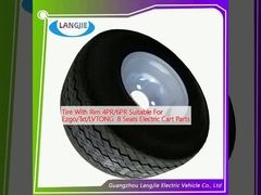 Tire With Rim 4PR/6PR Suitable For Ezgo/Txt/LVTONG  8 Seats Electric Cart Parts 