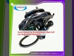Tourist Electric Car Steering System Black Golf Cart Brakes Wear Resistance