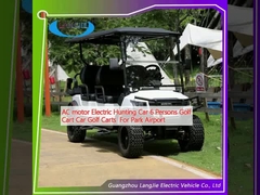 AC motor Electric Hunting Car 6 Persons Golf Cart Car Golf Carts  For Park Airport