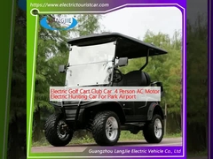 Electric Golf Cart Club Car  4 Person AC Motor Electric Hunting Car For Park Airport