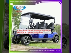 4 Seats Small Electric Hunting Car Golf Cart 48V/5KW AC System Using Hotel 