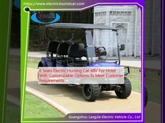 6 Seats Electric Hunting Car 48V For Hotel With Customizable Options To Meet Customer Requirements
